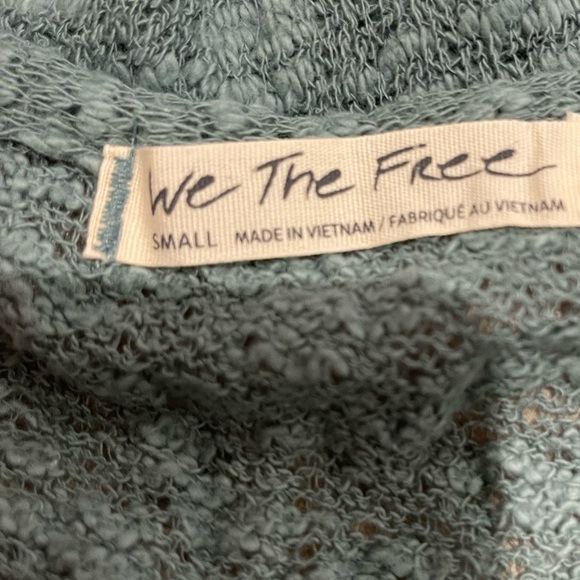 Free People Ocean Air Hacci Top Color Misty Forest - Picture 8 of 9